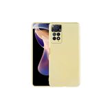 Nezih Case Xiaomi Redmi Note 11 Pro ile Uyumlu Kamera Korumalı Yumuşak Silikon Kılıf, Gold