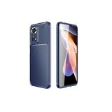 Nezih Case Xiaomi Redmi Note 11 Uyumlu Kamera Korumalı, Karbon Tasarım, Silikon Kılıf, Lacivert