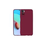 Nezih Case Xiaomi Redmi Note 11s Global Uyumlu Kadife İç Yüzeyli Silikon Kılıf, Koyu Mor