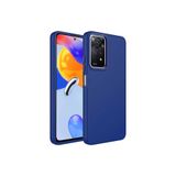 Nezih Case Xiaomi Redmi Note 11s Global Uyumlu Metal Çerçeve ve Buton Tasarımlı Silikon Kapak Kılıf, Lacivert