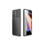 Nezih Case Xiaomi Redmi Note 11S ile Uyumlu Kamera Korumalı, Karbon Tasarım, Silikon Kılıf, Siyah