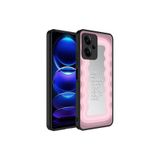 Nezih Case Xiaomi Redmi Note 12 5G ile Uyumlu Aynalı Desenli Kamera Korumalı Parlak Kapak Kılıf