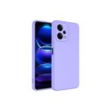 Nezih Case Xiaomi Redmi Note 12 5G ile Uyumlu Kılıf, Kamera Korumalı, Kadife İç Yüzeyli, Silikon Kapak, Lila
