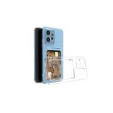 Nezih Case Xiaomi Redmi Note 12 5G ile Uyumlu Kılıf, Kamera Korumalı, Kartlıklı, Şeffaf, Setra Kapak