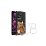 Nezih Case Xiaomi Redmi Note 12 Pro 5G ile Uyumlu Kılıf, Kamera Korumalı, Kartlıklı, Şeffaf Setra Kapak