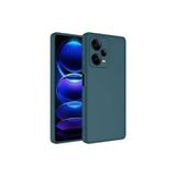 Nezih Case Xiaomi Redmi Note 12 Pro Plus 5G ile Uyumlu Kılıf, Kamera Korumalı, Kadife İç Yüzeyli, Silikon, Koyu Yeşil