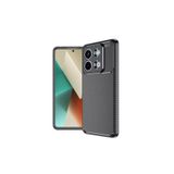 Nezih Case Xiaomi Redmi Note 13 5G ile Uyumlu, Kamera Korumalı, Karbon Tasarım, Silikon Kılıf, Siyah