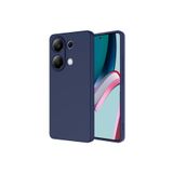 Nezih Case Xiaomi Redmi Note 13 Pro 4G ile Uyumlu Kılıf, Kamera Korumalı, Kadife İç Yüzeyli, Silikon Kapak, Lacivert