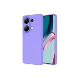 Nezih Case Xiaomi Redmi Note 13 Pro 4G ile Uyumlu Kılıf, Kamera Korumalı, Kadife İç Yüzeyli, Silikon Kapak, Lila