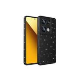 Nezih Case Xiaomi Redmi Note 13 Pro 4G ile Uyumlu Kılıf, Kamera Korumalı, Simli, Siyah