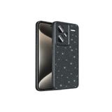 Nezih Case Xiaomi Redmi Note 13 Pro Plus 5G ile Uyumlu, Kamera Korumalı, Simli Işıltılı, Siyah Koton Kılıf
