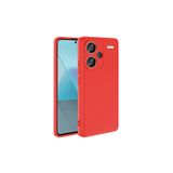 Nezih Case Xiaomi Redmi Note 13 Pro Plus 5G Uyumlu Kadife İç Yüzeyli Silikon Kılıf, Kırmızı