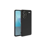 Nezih Case Xiaomi Redmi Note 13 Pro Plus 5G Uyumlu Kadife İç Yüzeyli Silikon Kılıf, Siyah