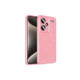 Nezih Case Xiaomi Redmi Note 13 Pro Plus 5G Uyumlu Kamera Korumalı Simli Işıltılı Koton Kılıf, Açık Pembe