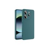 Nezih Case Xiaomi Redmi Note 14 4G ile Uyumlu Kamera Korumalı, Kadife İç Yüzey, Silikon Kılıf, Koyu Yeşil