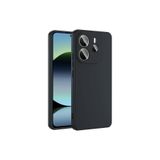Nezih Case Xiaomi Redmi Note 14 4G ile Uyumlu Kamera Korumalı, Kadife İç Yüzey, Silikon Kılıf, Siyah