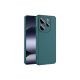Nezih Case Xiaomi Redmi Note 14 5G ile Uyumlu Kamera Korumalı Kadife İç Yüzey Silikon Kılıf, Koyu Yeşil