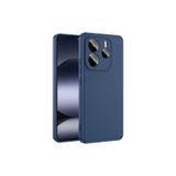Nezih Case Xiaomi Redmi Note 14 5G ile Uyumlu Kamera Korumalı, Kadife İç Yüzey, Silikon Kılıf, Lacivert