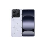 Nezih Case Xiaomi Redmi Note 14 5G Uyumlu Airbag Tasarımlı Simli Şeffaf Desenli Kapak Kılıf, Lale