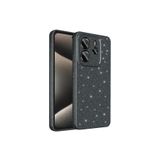 Nezih Case Xiaomi Redmi Note 14 5G Uyumlu Kamera Korumalı Simli Işıltılı Koton Kılıf, Siyah