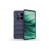 Nezih Case Xiaomi Redmi Note 14 Pro 4G ile Uyumlu Esnek Oyuklu Arka Yüzey Tasarımlı Silikon Kapak Kılıf, Lacivert