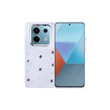 Nezih Case Xiaomi Redmi Note 14 Pro 4G Uyumlu Airbag Tasarımlı Simli Şeffaf Yıldız Desenli Kapak Kılıf