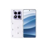Nezih Case Xiaomi Redmi Note 14 Pro Plus Uyumlu Airbag Tasarımlı Simli Şeffaf Desenli Kapak Kılıf, Lale