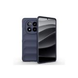 Nezih Case Xiaomi Redmi Note 14 Pro Plus Uyumlu Esnek Oyuklu Arka Yüzey Tasarımlı Silikon Kapak Kılıf, Lacivert