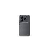 Nezih Case Xiaomi Redmi Note 14 Uyumlu, Kamera Korumalı, Karbon Tasarım, Ultra Koruma, Silikon Kılıf, Siyah