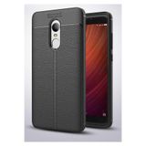 Nezih Case Xiaomi Redmi Note 4x Uyumlu Deri Görünümlü Silikon Kılıf, Siyah
