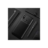 Nezih Case Xiaomi Redmi Note 5 Pro Uyumlu Kamera Korumalı, Karbon Tasarım, Silikon Kılıf, Siyah