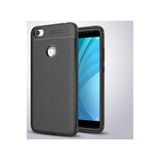 Nezih Case Xiaomi Redmi Note 5a Uyumlu Deri Görünüm Silikon Kılıf, Siyah