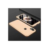 Nezih Case Xiaomi Redmi Note 6 Pro Uyumlu Sert Silikon Kılıf, Mat Görünüm Ultra İnce, Gold