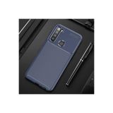 Nezih Case Xiaomi Redmi Note 8 ile Uyumlu Kamera Korumalı, Carbon Tasarım, Silikon Kılıf, Lacivert
