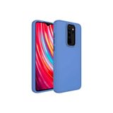 Nezih Case Xiaomi Redmi Note 8 Pro ile Uyumlu Metal Çerçeve Hassas Buton Tasarımlı Renkli İçi Kadife Kılıf Kapak, Lavender Gray