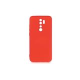 Nezih Case Xiaomi Redmi Note 8 Pro Uyumlu Kadife İç Yüzeyli Silikon Kılıf, Koyu Pembe