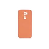 Nezih Case Xiaomi Redmi Note 8 Pro Uyumlu Kadife İç Yüzeyli Silikon Kılıf, Turuncu