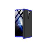 Nezih Case Xiaomi Redmi Note 8 Pro Uyumlu Sert Silikon Kılıf, Mat Görünüm Ultra İnce, Siyah/Mavi