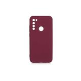 Nezih Case Xiaomi Redmi Note 8 Uyumlu Kadife İç Yüzeyli Silikon Kılıf, Koyu Mor