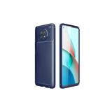 Nezih Case Xiaomi Redmi Note 9 5G ile Uyumlu, Karbon Tasarım, Silikon Kılıf, Lacivert