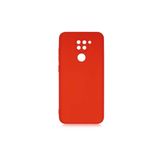 Nezih Case Xiaomi Redmi Note 9 Uyumlu Kadife İç Yüzeyli Silikon Kılıf, Koyu Pembe