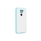 Nezih Case Xiaomi Redmi Note 9 Uyumlu Renkli Kenarlı Mat Silikon Kılıf, Turkuaz