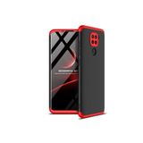 Nezih Case Xiaomi Redmi Note 9 Uyumlu Sert Silikon Kılıf, Mat Görünüm Ultra İnce, Siyah/Kırmızı nzhxays2165
