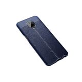Nezih Case Xiaomi Redmi Note 9s/9 Pro Uyumlu Deri Görünüm Silikon Kılıf, Lacivert