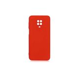 Nezih Case Xiaomi Redmi Note 9s/9 Pro Uyumlu Kadife İç Yüzeyli Silikon Kılıf, Koyu Pembe