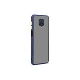 Nezih Case Xiaomi Redmi Note 9s/9 Pro Uyumlu Renkli Kenarlı Mat Silikon Kılıf, Lacivert