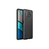 Nezih Case Xiaomi Redmi Note 9T Uyumlu Deri Görünüm Silikon Kılıf, Siyah