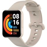 Nezih Case Xiaomi Redmi Watch 2 Lite Uyumlu Yumuşak Akıllı Saat Silikon Kordon Kayış - Krem