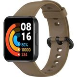 Nezih Case Xiaomi Redmi Watch 2 Lite Uyumlu Yumuşak Akıllı Saat Silikon Kordon/kayış - Kahverengi