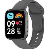 Nezih Case Xiaomi Redmi Watch 3 Active Uyumlu Boşluksuz Orjinal Pim Tasarım Jel Silikon Kordon - Koyu Gri